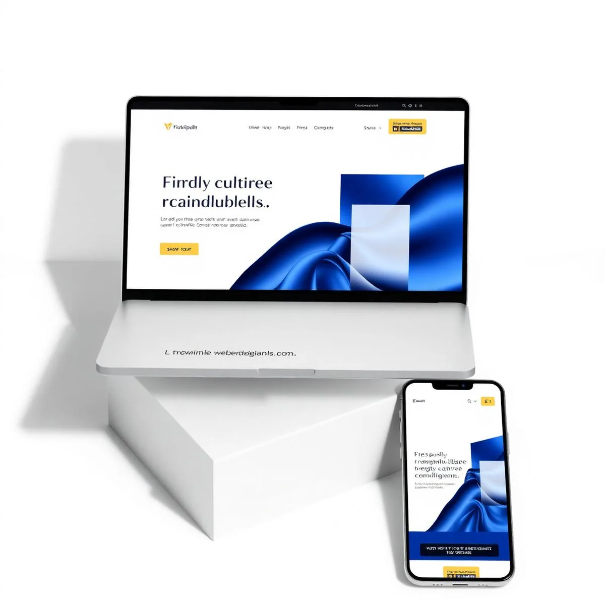 Modernes Premium Website-Mockup