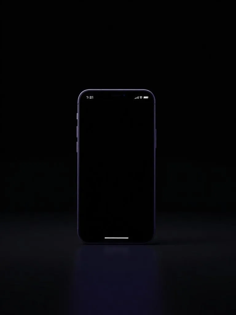 Mockup einer mobilen Website auf einem Smartphone